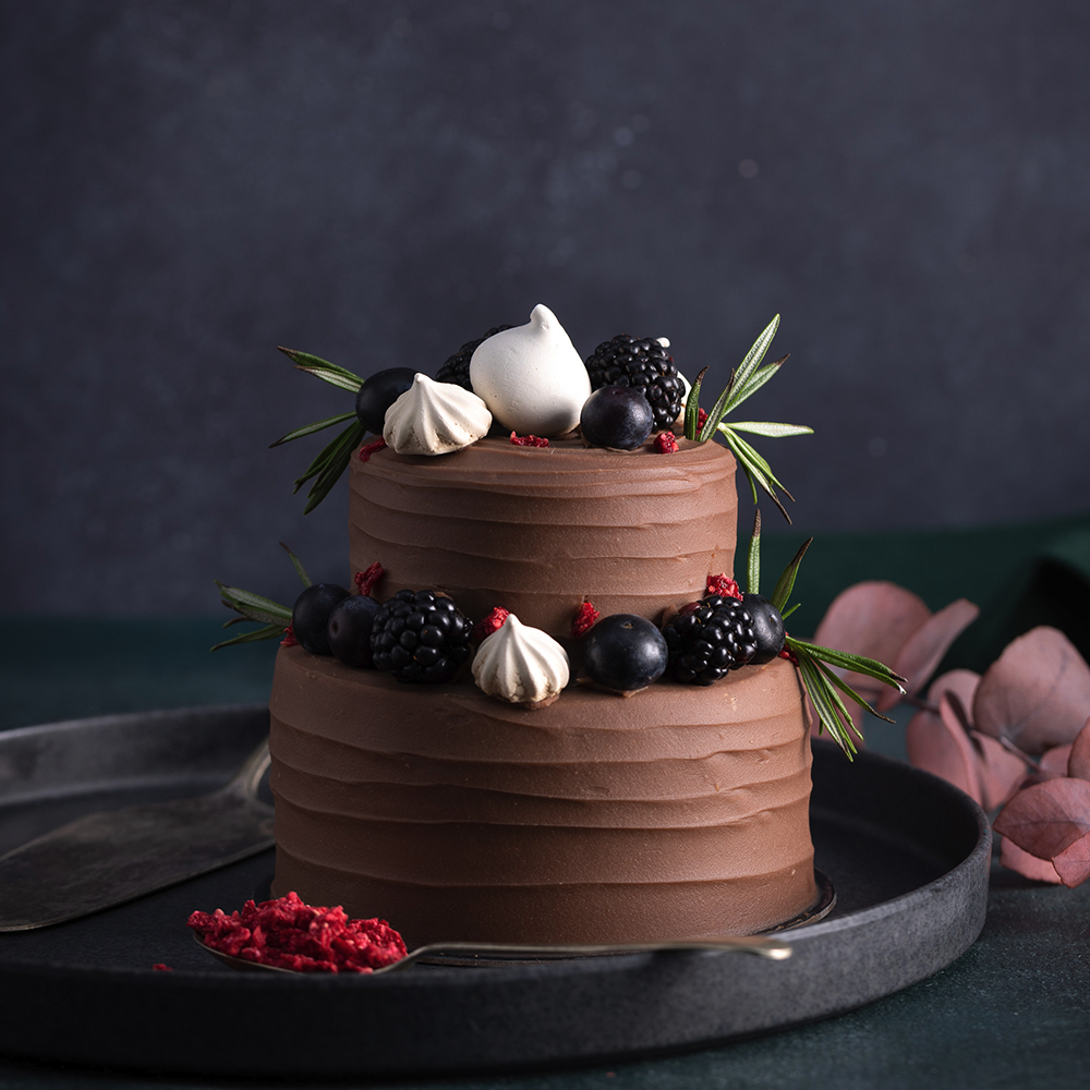 Small Two Tier Chocolate Cake